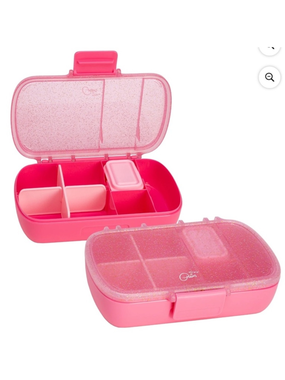 Paris Hilton 2 pack bento snack boxes light pink hot pink NWT